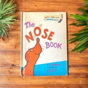 The Nose Book by Al Perkins - 1970 Bright and Early Book for Beginning Beginners